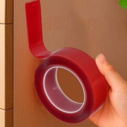 Cinta Doble Cara Elástica transparente 1,5 m, x 19 mm,