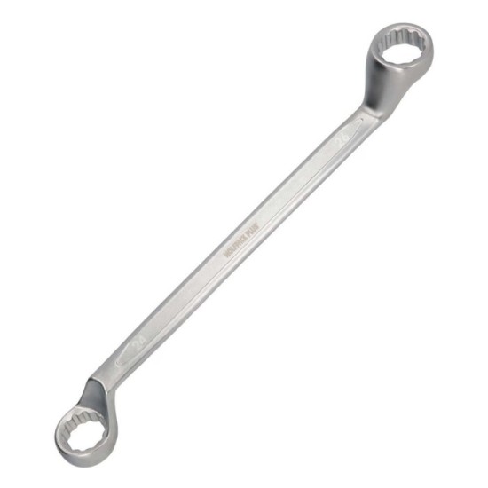 Llave Estrella Acodada Plus Acero Cromo Vanadio 24x26 DIN 838, Llave Doble Boca Acodada, Llave Fija Estrella Acodada al por Mayo