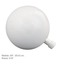 Boya Plastico 3/8" x  8,5 Ø cm, Rosca 3/16"