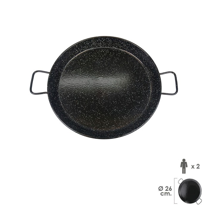 Paellera Valenciana Esmaltada   2 personas / 26 cm, al por Mayor | Almacén de Ferretería