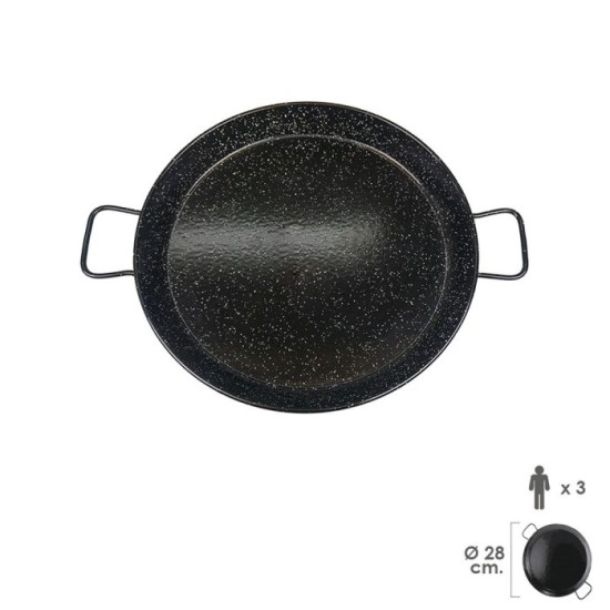 Paellera Valenciana Esmaltada   3 personas/ 28 cm, al por Mayor | Almacén de Ferretería