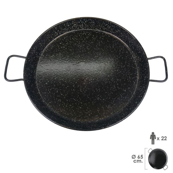 Paellera Valenciana Esmaltada  22 personas/ 65 cm al por Mayor | Almacén de Ferretería