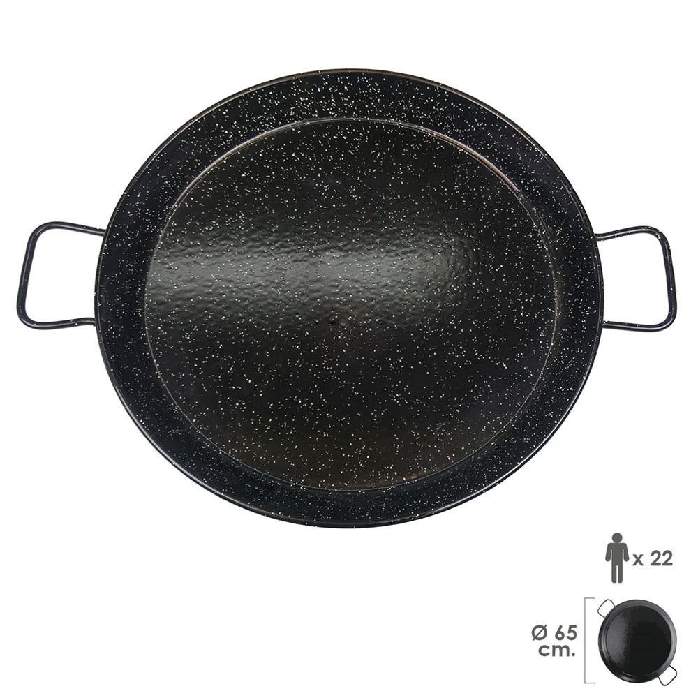 Paellera Valenciana Esmaltada  22 personas/ 65 cm al por Mayor | Almacén de Ferretería