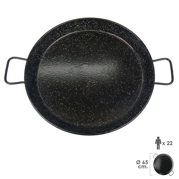Paellera Valenciana Esmaltada  22 personas/ 65 cm al por Mayor | Almacén de Ferretería