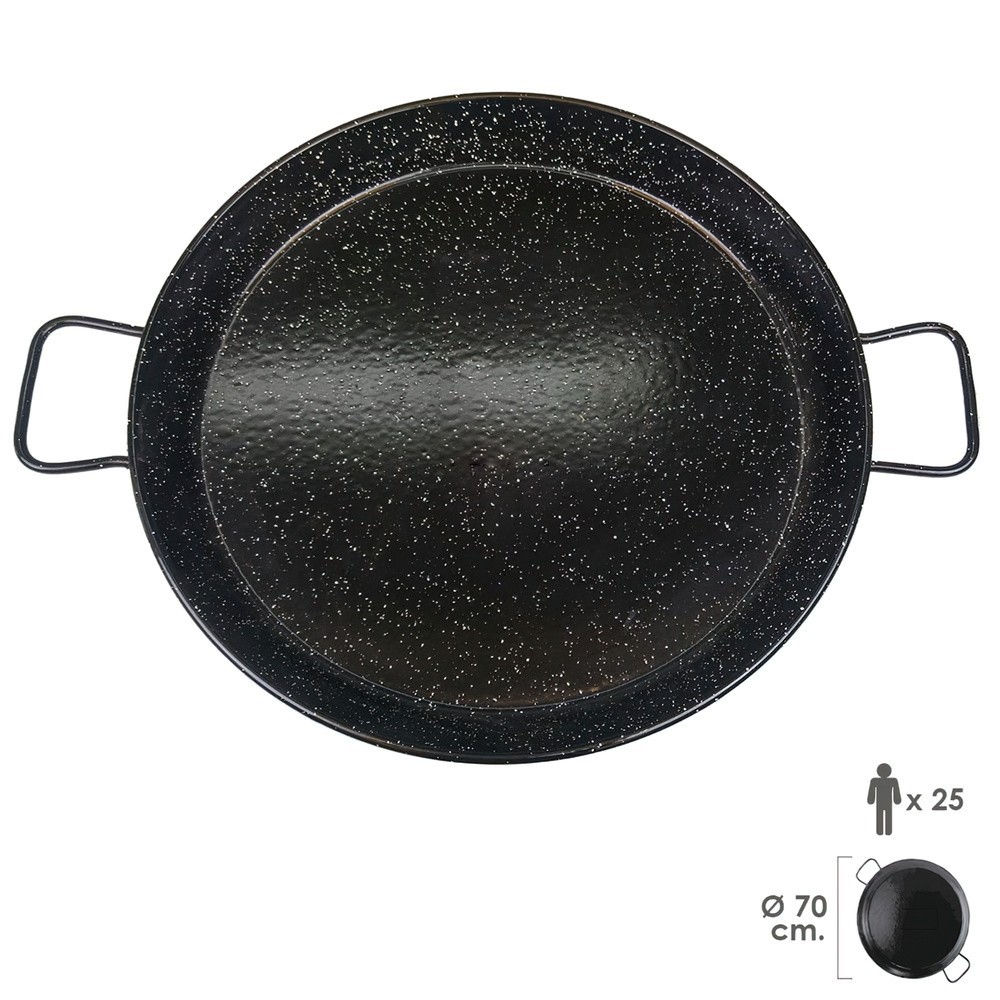 Paellera Valenciana Esmaltada  25 personas/ 70 cm al por Mayor | Almacén de Ferretería