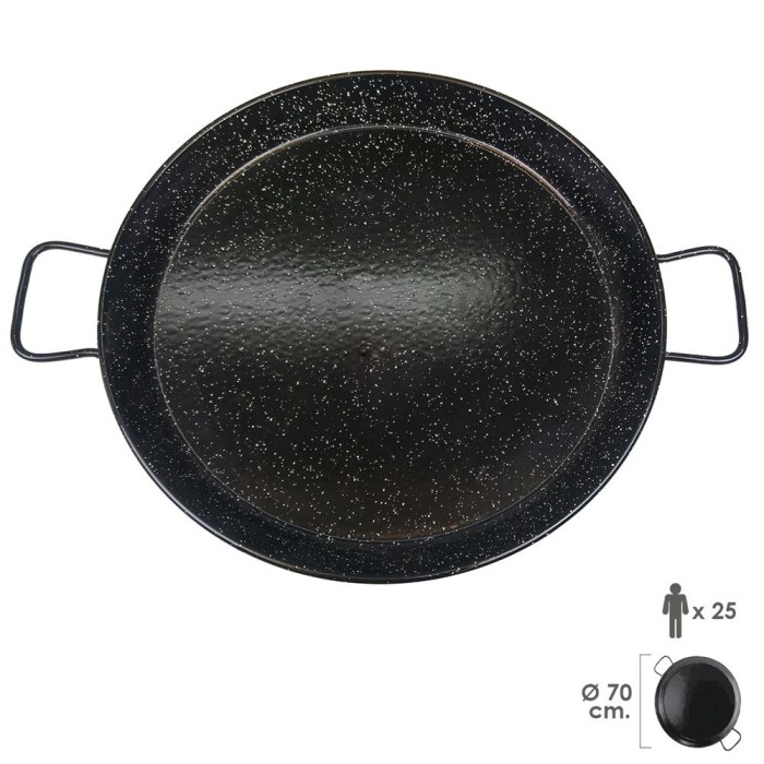 Paellera Valenciana Esmaltada  25 personas/ 70 cm al por Mayor | Almacén de Ferretería
