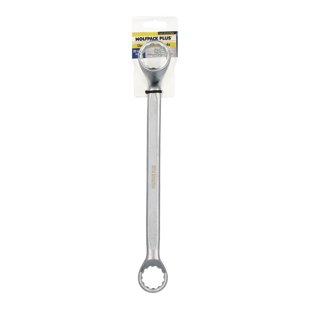 Llave Estrella Acodada Plus Acero Cromo Vanadio 30x32 DIN 838, Llave Doble Boca Acodada, Llave Fija Estrella Acodada al por Mayo