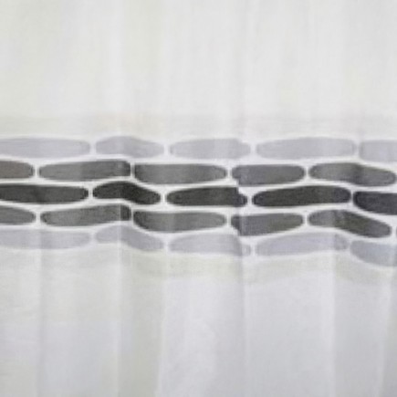 Cortina Ducha Tela Piedras Gris 180x200 cm,