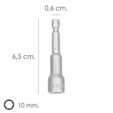 Llave Vaso Magnetica 10 mm, (2 Piezas) al por Mayor | Almacén de Ferretería