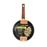Sarten Aluminio Forjado Antiadherente Ø 24 x 5 cm, Mango Engomado / 5 capas / Acabado Piedra / Apta Para Todo Tipo de Cocinas al