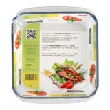 Fuente Horno Cristal Borosilicato Cuadrada 1,8 L, 20,7x20,7 cm, Ideal Meclas, Ensaladas, Postres, Cocina, Resposteria, Libre BPA