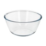 Bol De Cristal, Ideal Para Mezclas, 1,5 Litros, Libre BPA, Cristal De Borosilicato,Ensaladas, Postres, Cocina, Resposteria al po