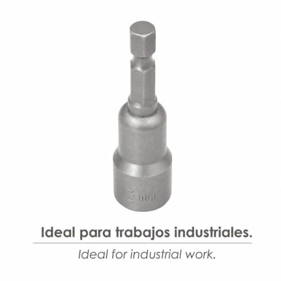 Llave Vaso Magnetica 13 mm, (2 Piezas) al por Mayor | Almacén de Ferretería