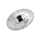 Tapadera Multiusos Acero Inoxidable Ø 21 cm, Uso Tapa Anti Salpicaduras y Escurridor, Tapadera Adpatable Diferentes Medidas al p