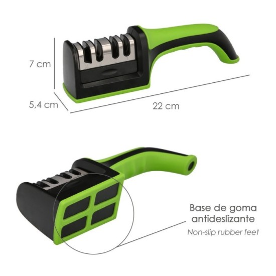 Afilador Cocina Cuchillos Tijeras, 4 Etapas Con Mango al por Mayor | Almacén de Ferretería