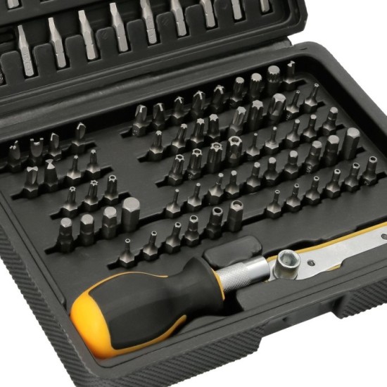 Juego Puntas con Destornillador 1/4" 99 Pzs, Con Apadtador, Cromo Vanadio, Kit Llave Combinada, Kit Carraca, al por Mayor | Alma