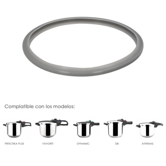 Junta Magefesa Para Ollas Super-rápidas Ø22cm Practika Plus 5 / Athenas 5 / Favorit 5 / Dynamic 5/ Db5, Recambio Original, al po