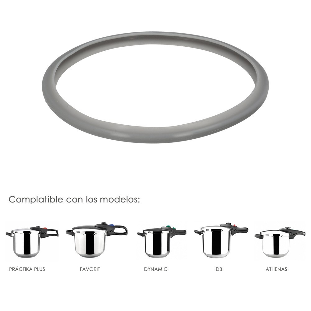 Junta Magefesa Para Ollas Super-rápidas Ø22cm Practika Plus 5 / Athenas 5 / Favorit 5 / Dynamic 5/ Db5, Recambio Original, al po