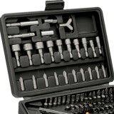 Juego Puntas con Destornillador 1/4" 122 Pzs, Con Apadtador, Cromo Vanadio, Kit Llave Combinada, Kit Carraca, al por Mayor | Alm