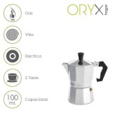 Cafetera Aluminio 2 Tazas (100 ml,) Classic al por Mayor | Almacén de Ferretería