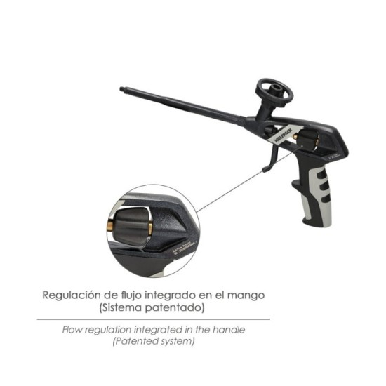 Pistola Para Espuma Poliuretano Recubriemiento Integro PTFE  (Interior y Exterior) Pistola Calafatear, Rellenar, Sellar al por M