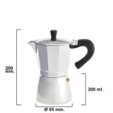 Cafetera Inducción Aluminio 6 Tazas (300 Ml,) al por Mayor | Almacén de Ferretería