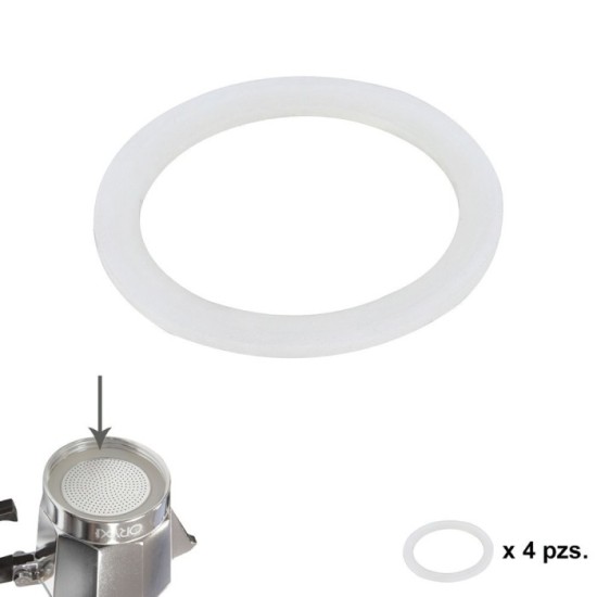 Junta Goma Silicona Cafetera Aluminio Classic / Inducción 6 Tazas (4 Unidades) al por Mayor | Almacén de Ferretería