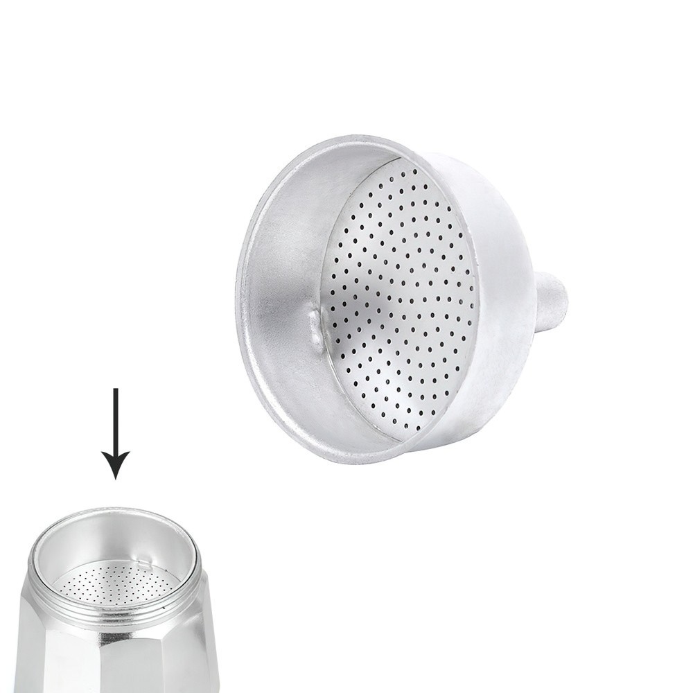 Embudo Cafetera Aluminio Classic / Inducción 3 Tazas al por Mayor | Almacén de Ferretería