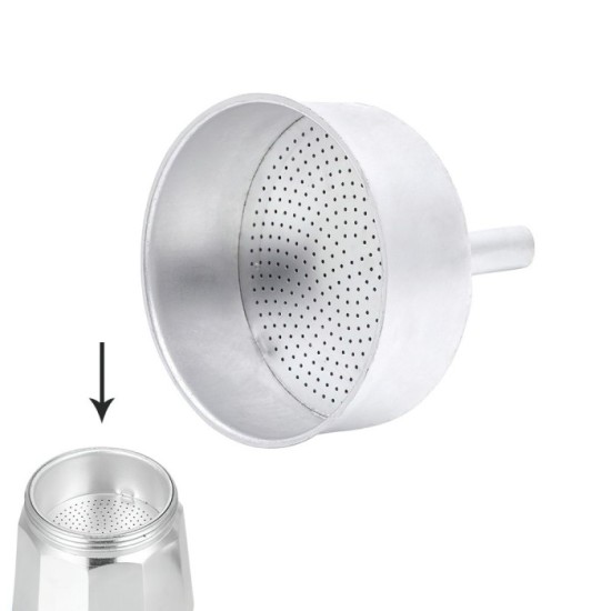 Embudo Cafetera Aluminio Classic / Inducción 9 Tazas al por Mayor | Almacén de Ferretería