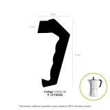 Mango Cafetera Alumino Classic 9 y 12 Tazas al por Mayor | Almacén de Ferretería