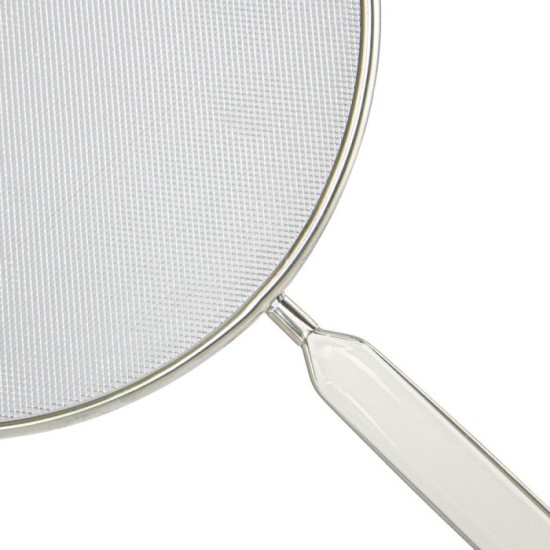 Tapa Anti Salpicaduras Ø 28 cm, Malla Acero Inoxidable, Con mango, Pantalla Antisalpicaduras,Tapa Sarten,Tapa ollas,Tapa aceite 