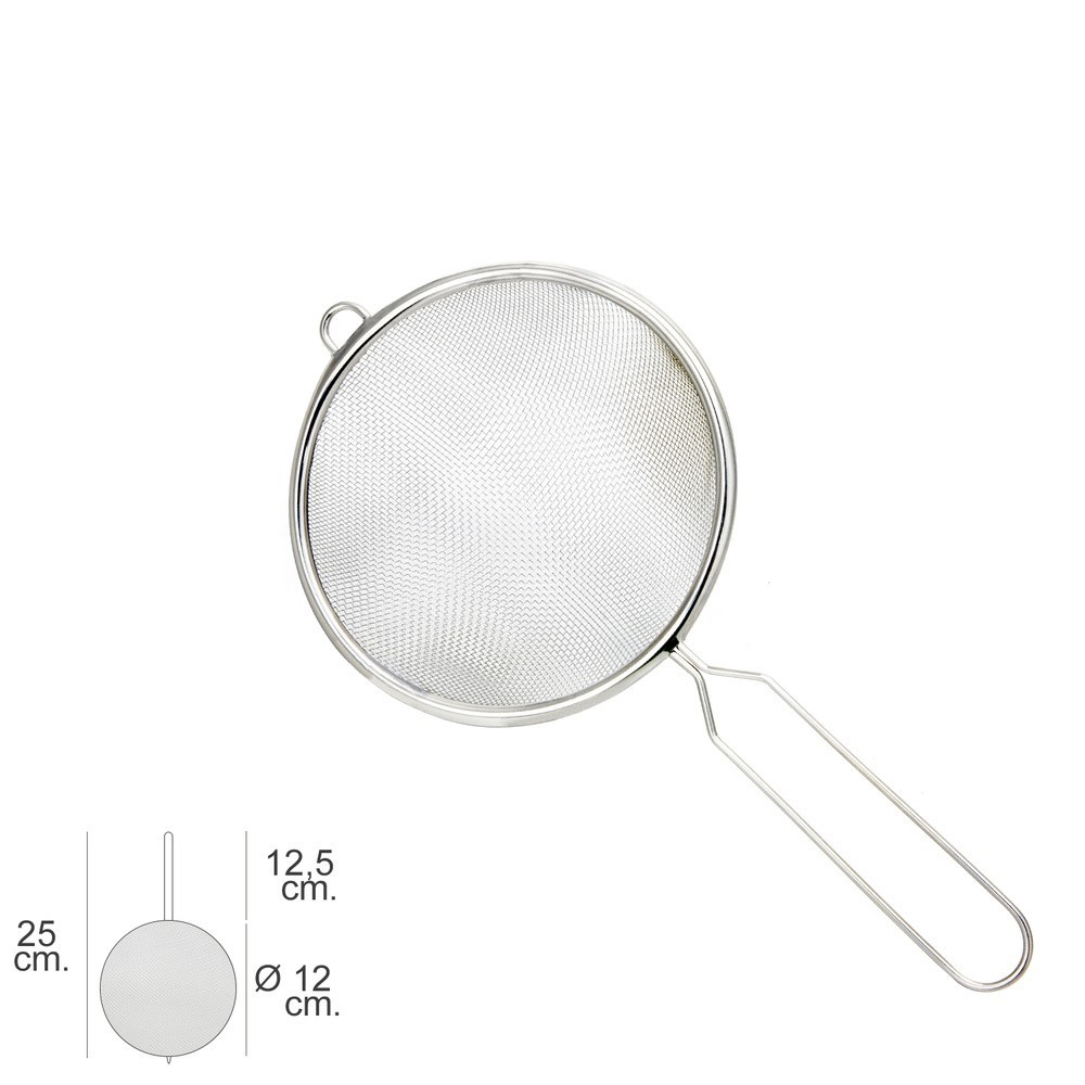 Colador Acero Inoxidable Basic Ø 12 x 25 (Alt,) cm, al por Mayor | Almacén de Ferretería