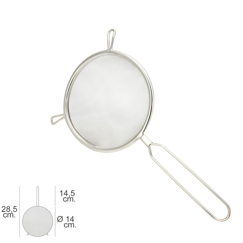 Colador Acero Inoxidable Basic Ø 14 x 28,5 (Alt,) cm, al por Mayor | Almacén de Ferretería