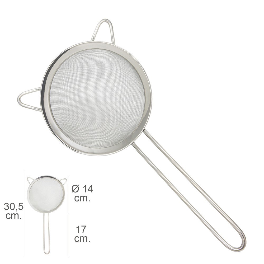 Colador Acero Inoxidale Plus Ø 14 x 30,5 cm, al por Mayor | Almacén de Ferretería