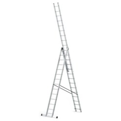 Escalera Aluminio Industrial 14+14+14   3x4 mt,