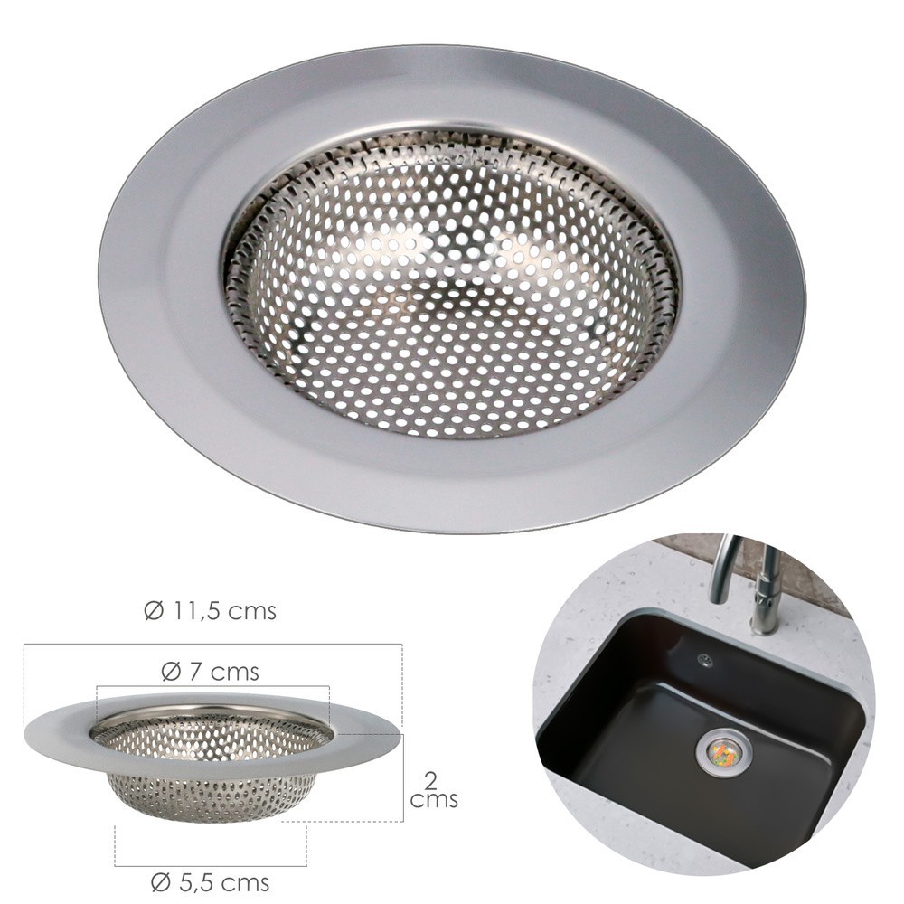 Filtro Cestillo Fregaderos / Lavabo Cocinas Ø 11,5 cm, al por Mayor | Almacén de Ferretería