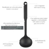 Cucharon Servir Cocina Nylon Basic 32 x 9,5 cm, al por Mayor | Almacén de Ferretería