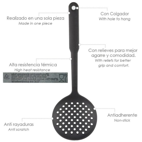 Espumadera Cocina Nylon Basic 33,5 x 11 cm, al por Mayor | Almacén de Ferretería