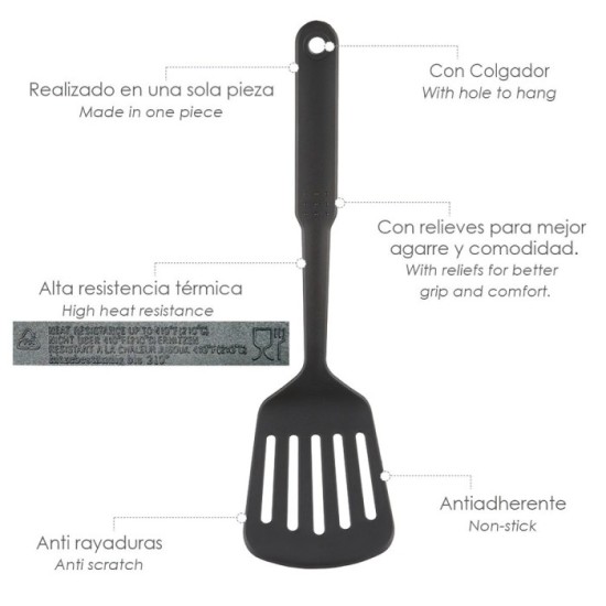 Espatula Rasera Cocina Nylon Basic 32,5 x 9 cm, al por Mayor | Almacén de Ferretería