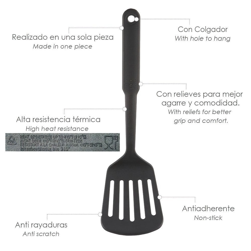 Espatula Rasera Cocina Nylon Basic 32,5 x 9 cm, al por Mayor | Almacén de Ferretería