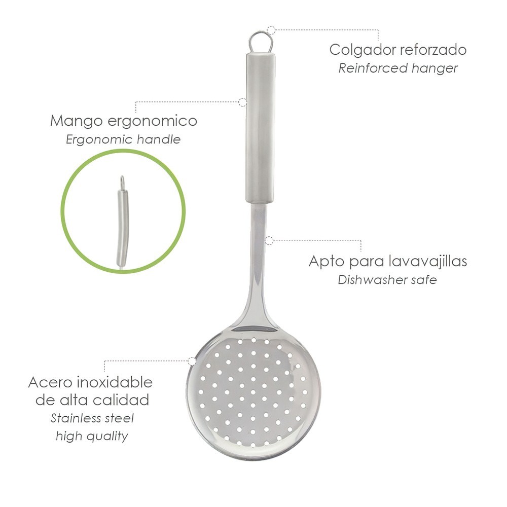 Espumadera Cocina Acero Inoxidable 34x11,5 (Alt) cm, al por Mayor | Almacén de Ferretería