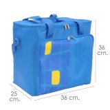 Bolsa / Mochila Termica Porta Alimentos Nevera 15 Litros Forro Interior PEVA, Con Espuma Aislante, Color Azul al por Mayor | Alm