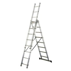 Escalera Aluminio Industrial 14+14+14   3x4 mt,