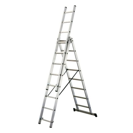 Escalera Aluminio Industrial 14+14+14   3x4 mt,