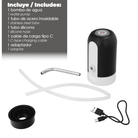 Dispensador De Agua Automático Para Garrafas y Botellas Con Cargador USB Tipo C al por Mayor | Almacén de Ferretería