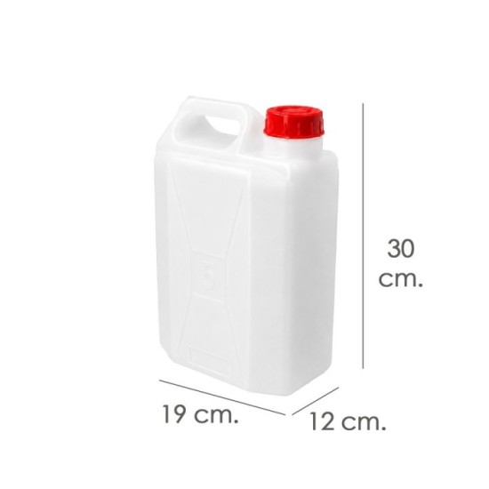 Bidon Alimentario / Garrafa Plastico 5 Litros al por Mayor | Almacén de Ferretería