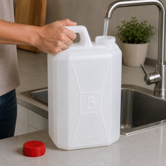 Bidon Alimentario / Garrafa Plastico 5 Litros al por Mayor | Almacén de Ferretería