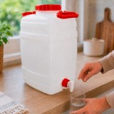 Bidon Alimentario boca ancha Garrafa Plastico 25 Litros Con 2 Asas al por Mayor | Almacén de Ferretería