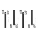 Juego Patas Somier Cuadradas (4 Unidades) Tubo 30x30 mm, Para Somier de 30x30 mm, Altura 25 cm, al por Mayor | Almacén de Ferret