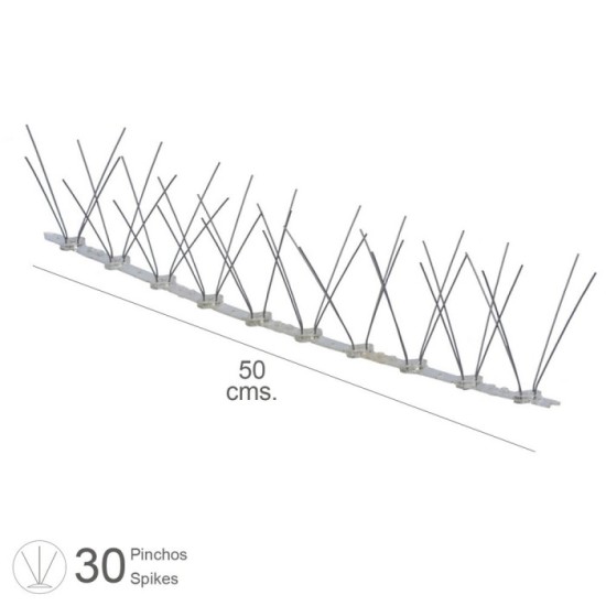 Pincho Anti Paloma 0,5 Metros Polietileno Pincho Doble 30 Pinchos al por Mayor | Almacén de Ferretería